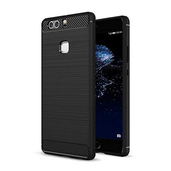 Силиконов калъф Flexible Carbon за Huawei P10 Черен