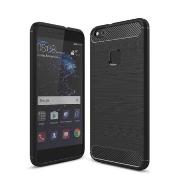 Силиконов калъф Flexible Carbon за Huawei P10 Lite, Черен