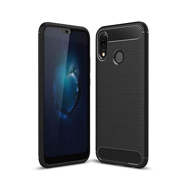 Силиконов калъф Flexible Carbon за Huawei P20 LITE Черен