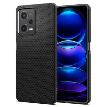 Калъф Spigen Liquid Air за Xiaomi Redmi Note 12 Pro / Poco X5 Pro 5G, Matte Black