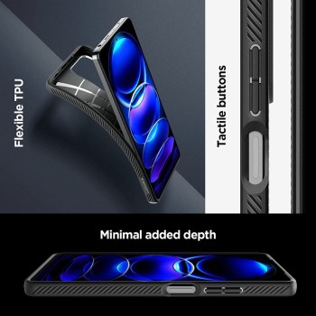 Калъф Spigen Liquid Air за Xiaomi Redmi Note 12 Pro / Poco X5 Pro 5G, Matte Black