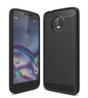 Силиконов калъф Flexible Carbon за Motorola Moto E4, Черен