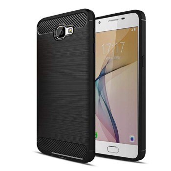 Силиконов калъф Flexible Carbon за Samsung Galaxy J5 2016 Черен