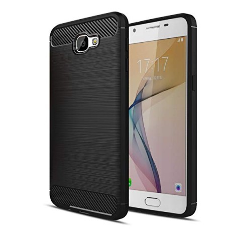 Силиконов калъф Flexible Carbon за Samsung Galaxy J5 2016 Черен