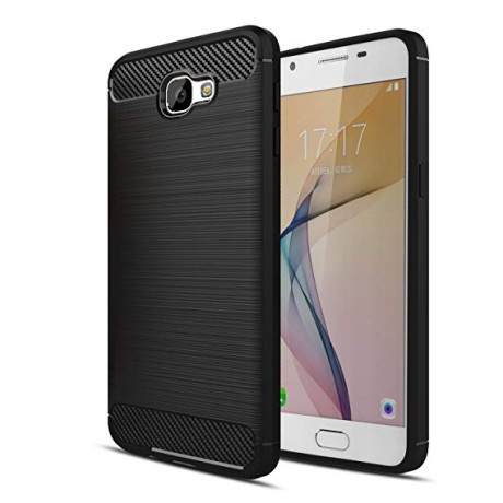 Силиконов калъф Flexible Carbon за Samsung Galaxy J5 2017 Черен