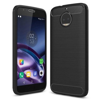 Силиконов калъф Flexible Carbon за Motorola Moto G5S Plus Черен