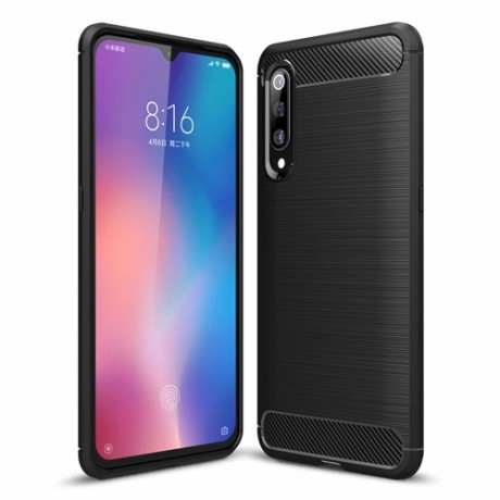 Силиконов калъф Flexible Carbon за Xiaomi Mi 9 Черен