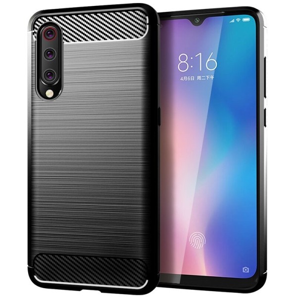 Силиконов калъф Flexible Carbon за Xiaomi Mi A3 / Xiaomi Mi CC9E Черен