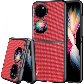 Калъф Dux Ducis Fino за  Huawei P50 Pocket, Red