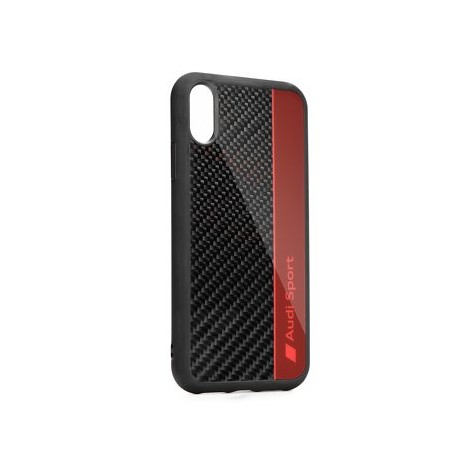 Carbon Leather Case AUDI за Samsung Galaxy S10 , червен