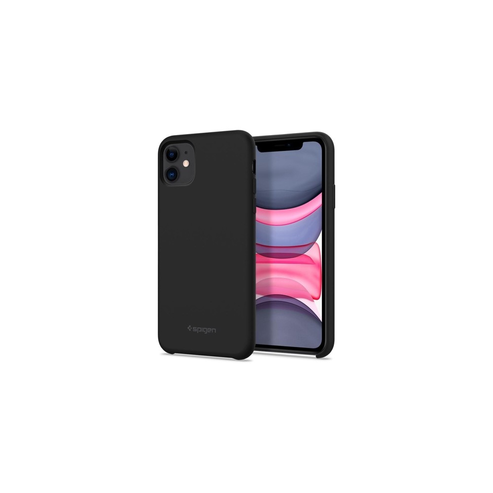 Spigen Silicone Fit Iphone 11, Black