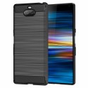 Силиконов калъф Flexible Carbon за Sony Xperia 10 / XA3, Черен