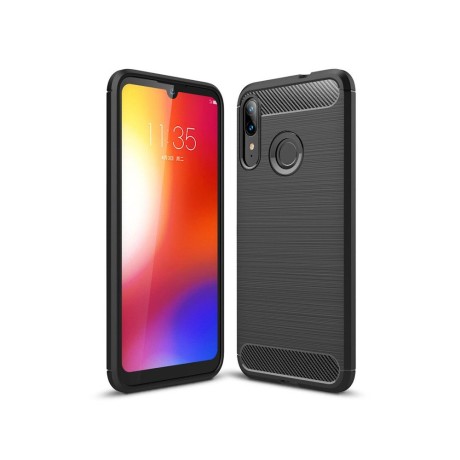 Силиконов калъф Flexible Carbon за Motorola Moto E6 PLUS Черен