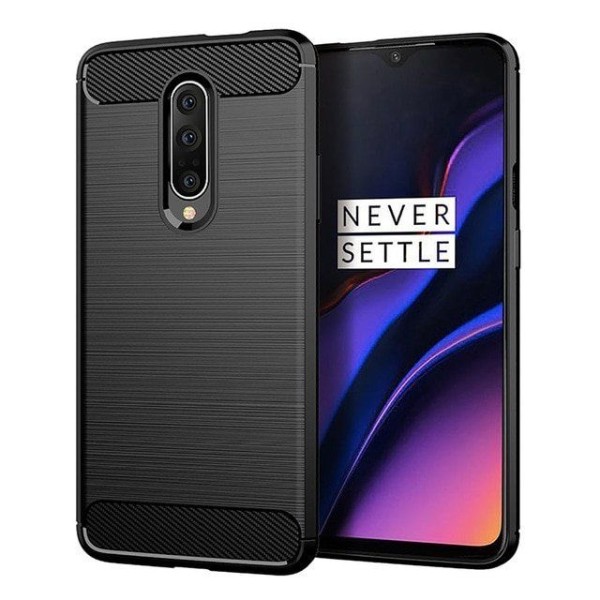 Силиконов калъф Flexible Carbon за OnePlus 7 PRO , Черен