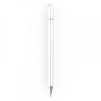 Писалка Tech-Protect Stylus Pen Capacitive Edition, Magnetic за таблет и телефон, White/ Silver