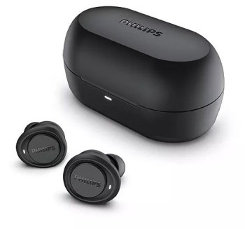 Безжични слушалки Philips TAT1215BK/10, TWS, черни