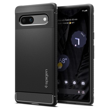 Калъф Spigen Rugged Armor За Google Pixel 7A, Matte Black