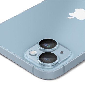 Стъклен Протектор за камера Spigen Optik.TR ”Ez Fit” 2-Pack за iPhone 14 / 14 Plus, Blue